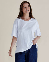 Relax Boxy Tee White