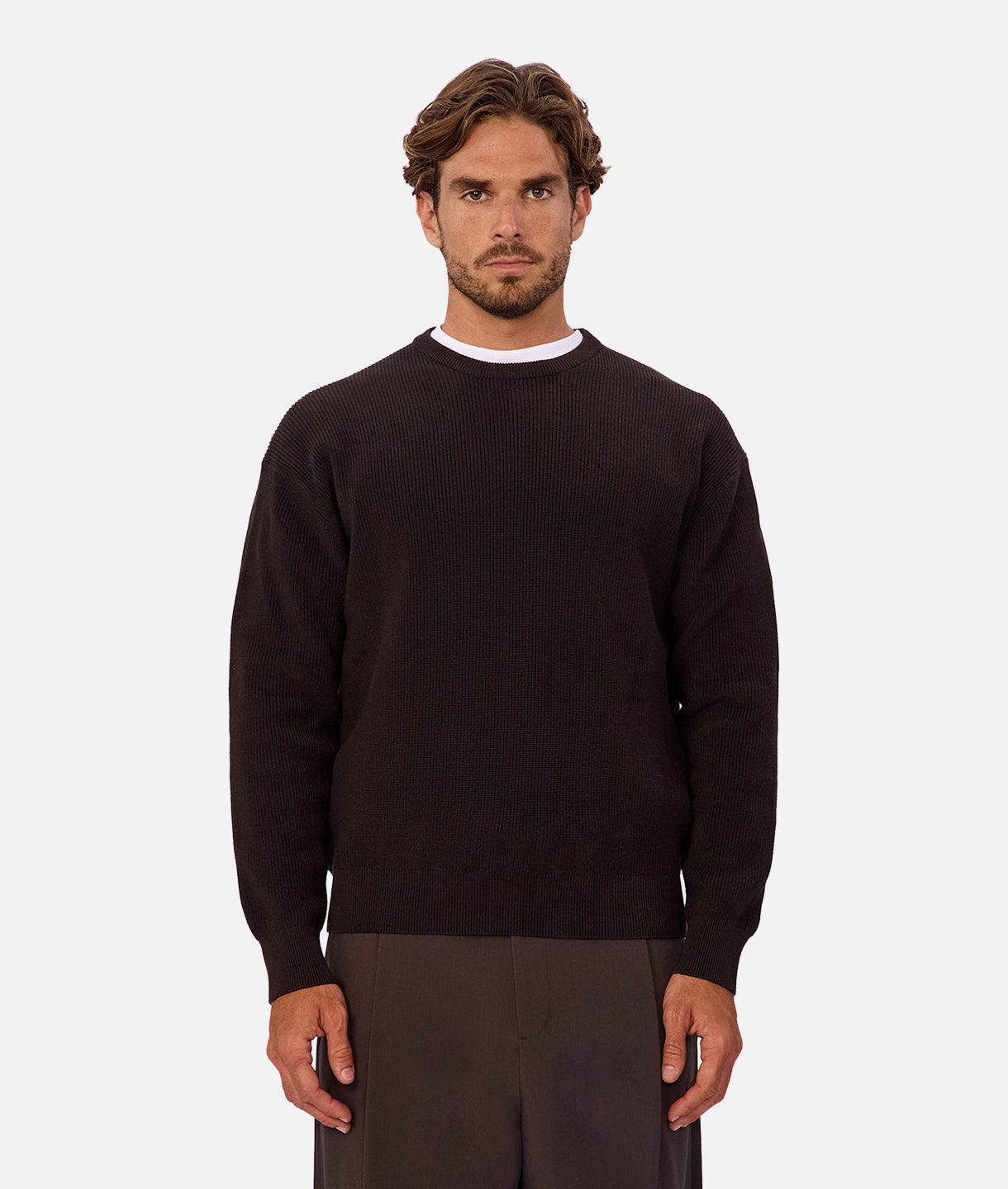 The New England Crew Knit Espresso
