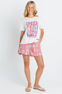 Ellia Crew Tee White