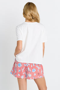 Ellia Crew Tee White