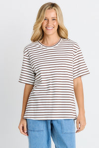 Relax Boxy Tee Chocolate