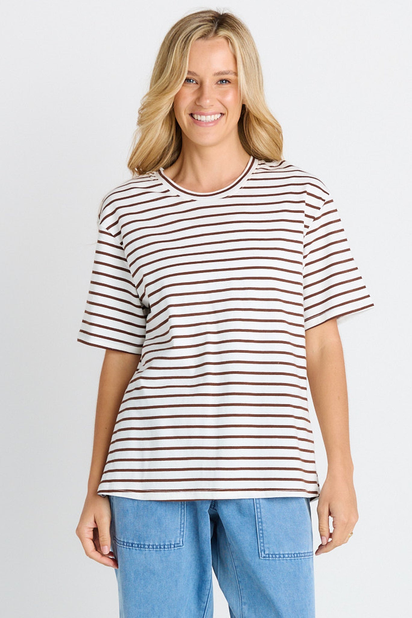 Relax Boxy Tee Chocolate