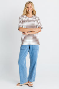 Relax Boxy Tee Chocolate
