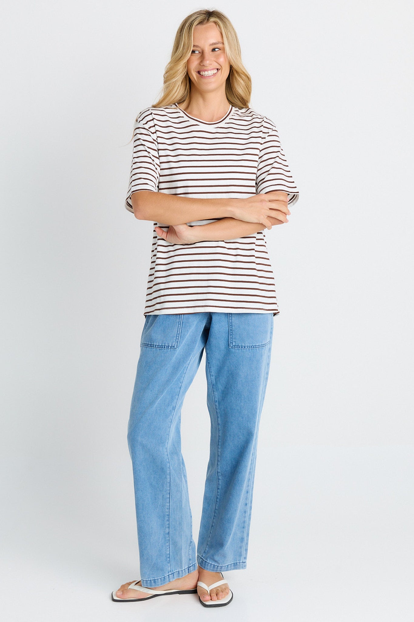 Relax Boxy Tee Chocolate