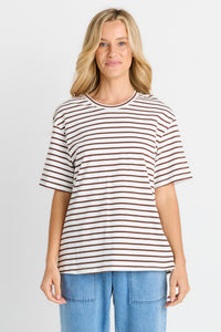 Relax Boxy Tee Chocolate