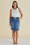 Augie Denim Skirt Blue