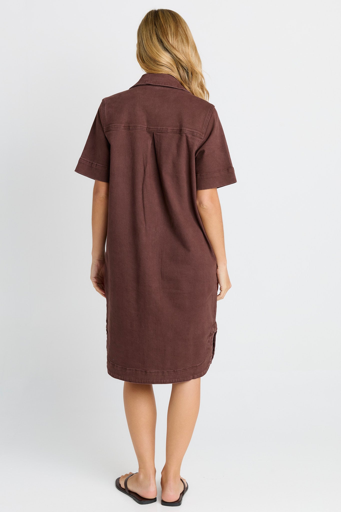 Dawson Denim Dress Chocolate