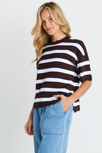 Libby Boxy Top Chocolate