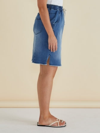 Augie Denim Skirt Blue