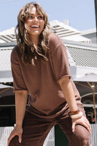 Indi Oversized Tee Cocoa