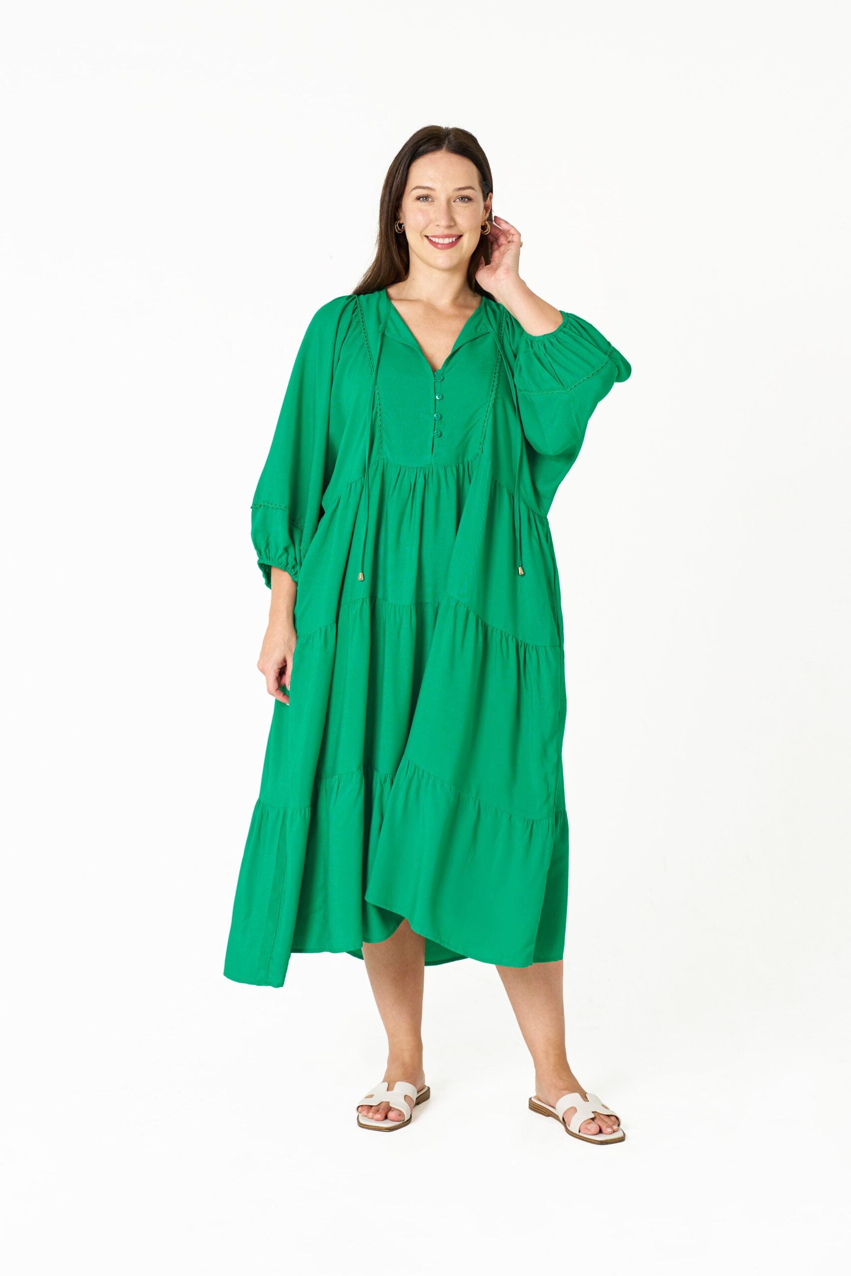 Mata Dress Green