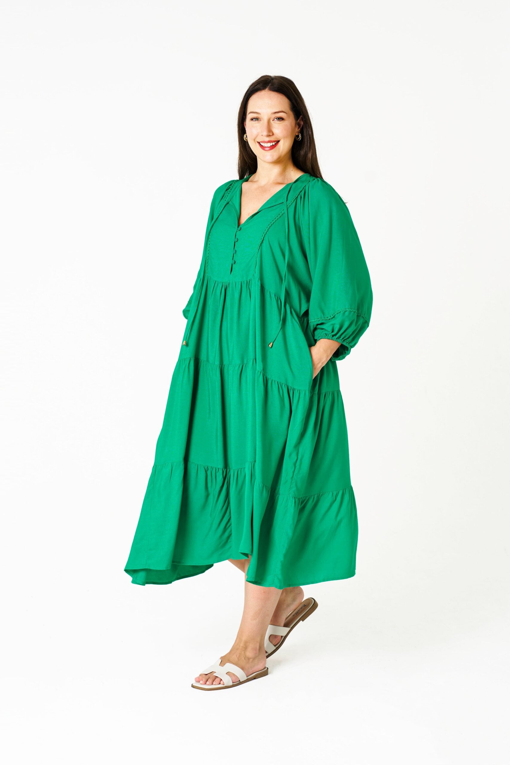 Mata Dress Green