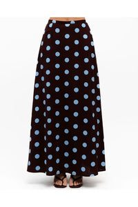 Sabrina Skirt Chocolate/ Blue