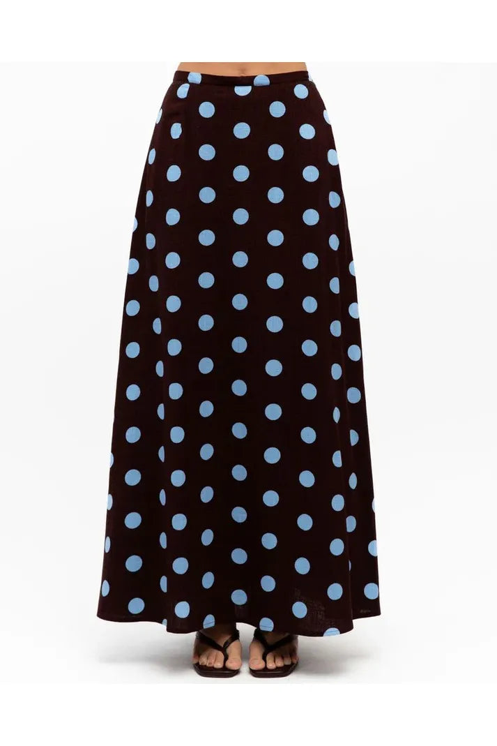 Sabrina Skirt Chocolate/ Blue