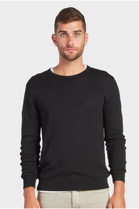 Academy Merino Crew Black