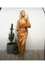 Daleyza Dress Tan