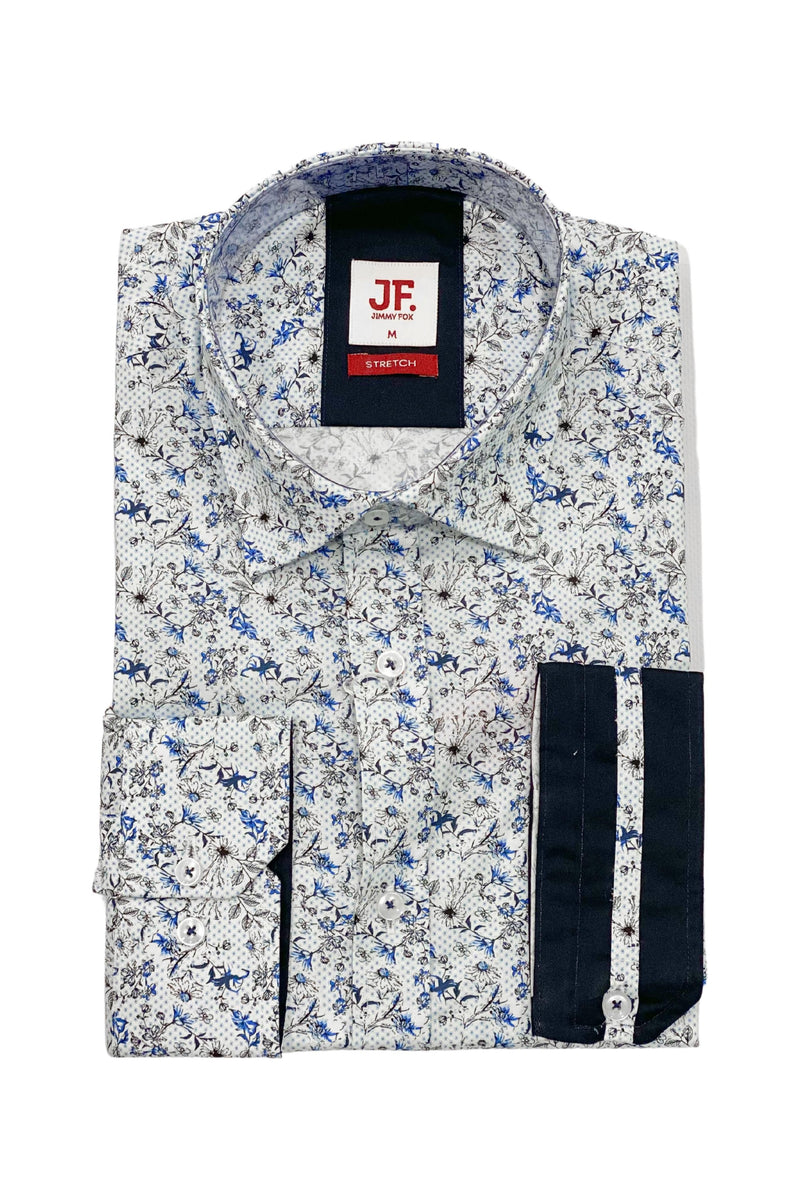 Jimmy Fox Shirt Blue Floral