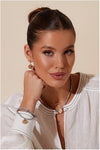 Dainty Trinket Bracelet Set Cream Gold
