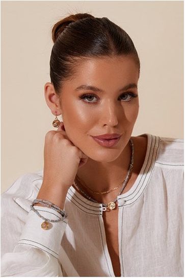 Dainty Trinket Bracelet Set Cream Gold