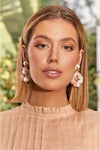 Sequin Floral Earring