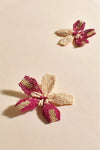 Beaded Flower Event Earring Magenta