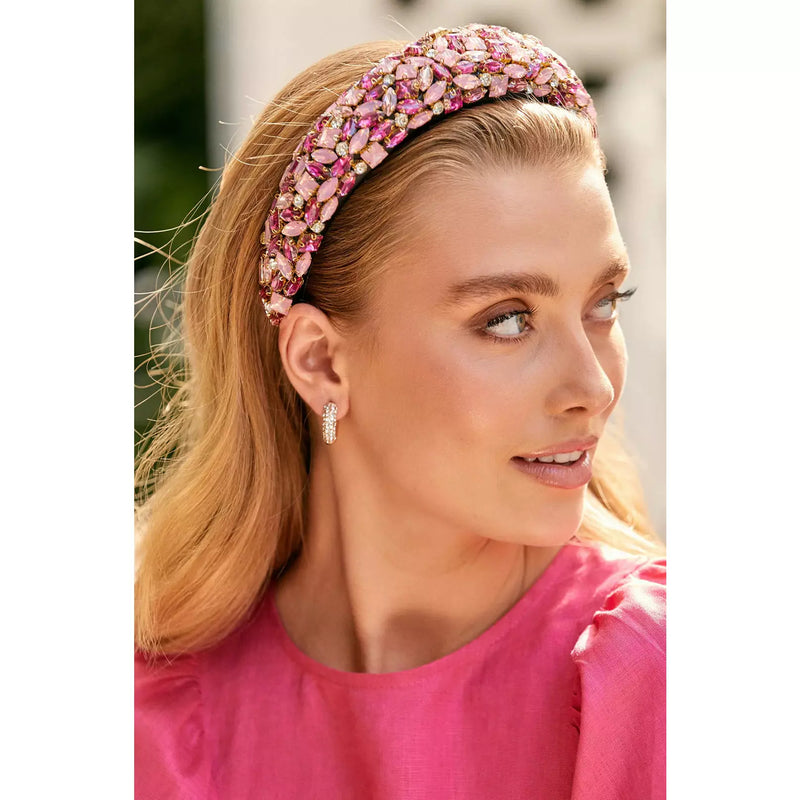 Race Day Jewelled Headband Pink/Red