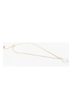 Simple Pearl Drop Layering Necklace Gold