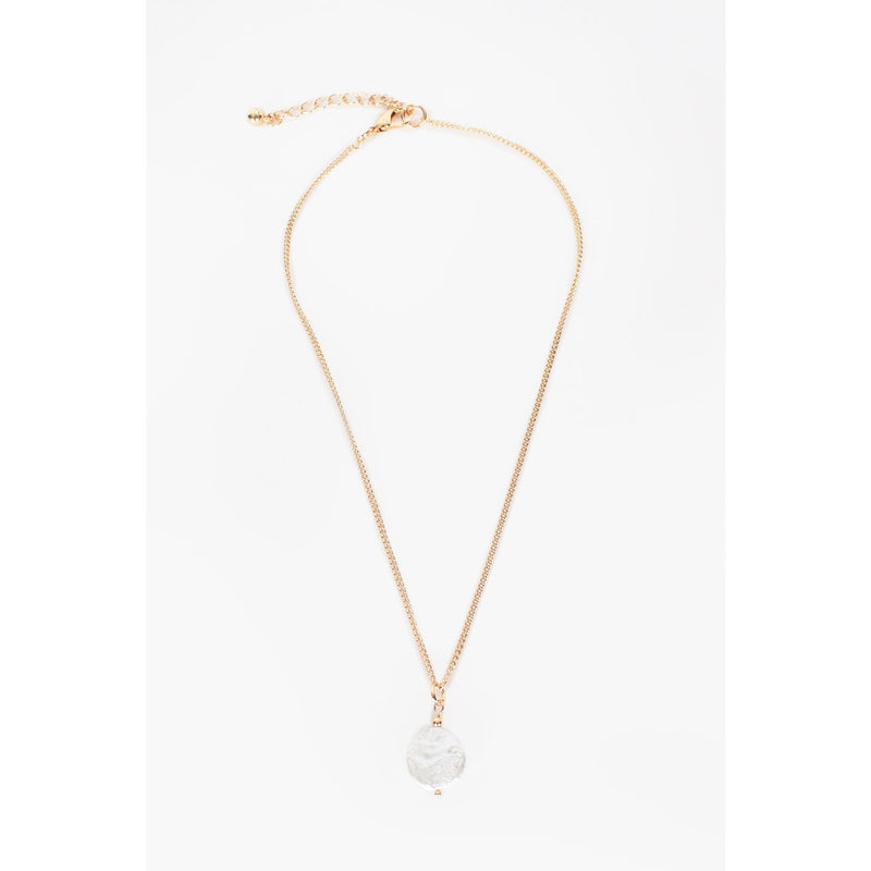 Simple Pearl Drop Layering Necklace Gold