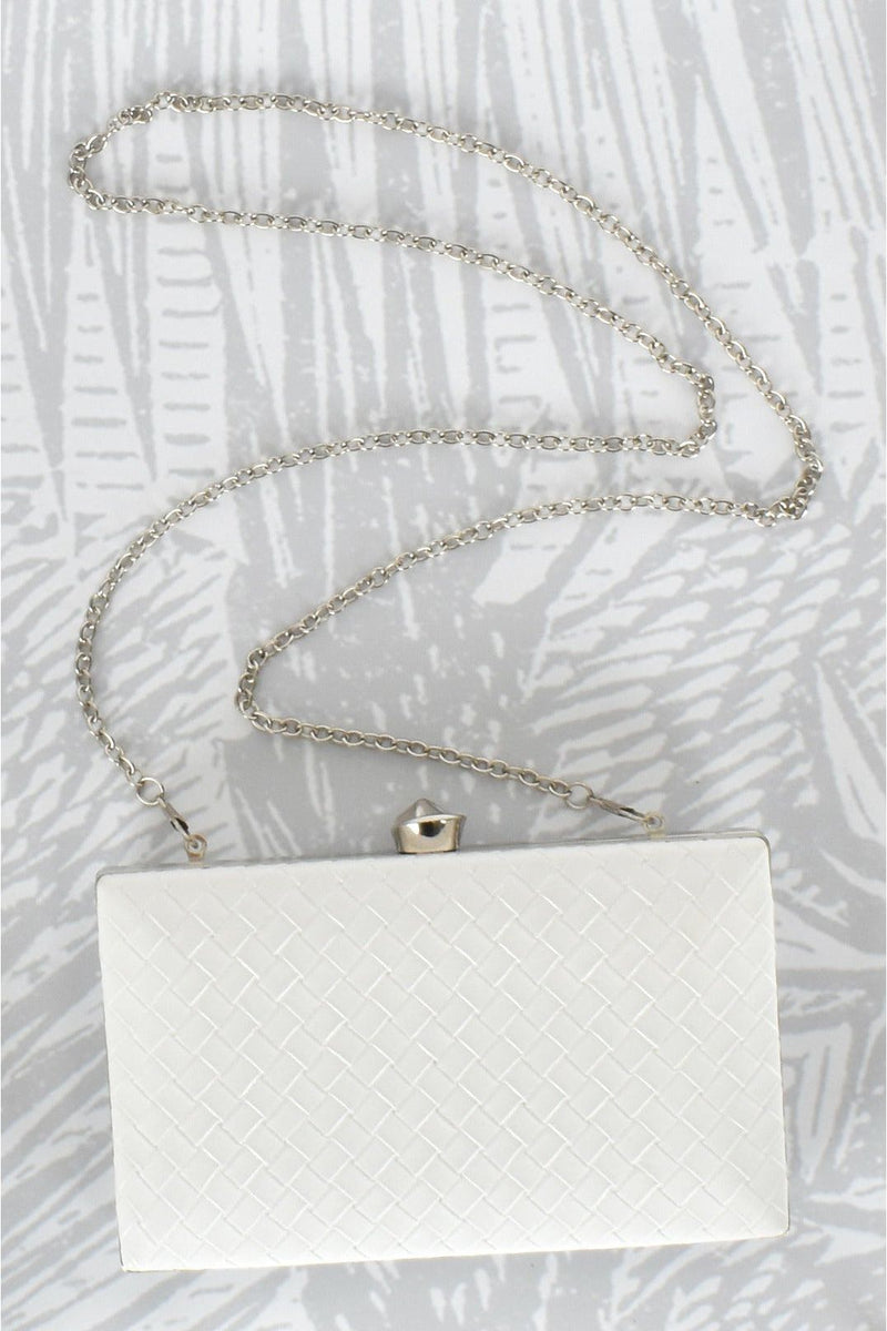 Anahi Bobble Top Faux Plait Structured Case White