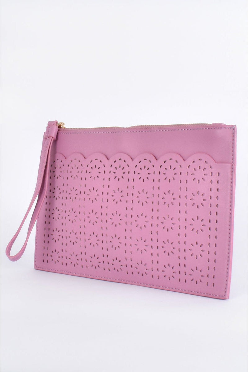 Kyra Cutout Clutch Pink