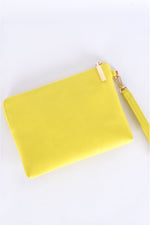 Becca Stitch Detail Zip Pouch Lime