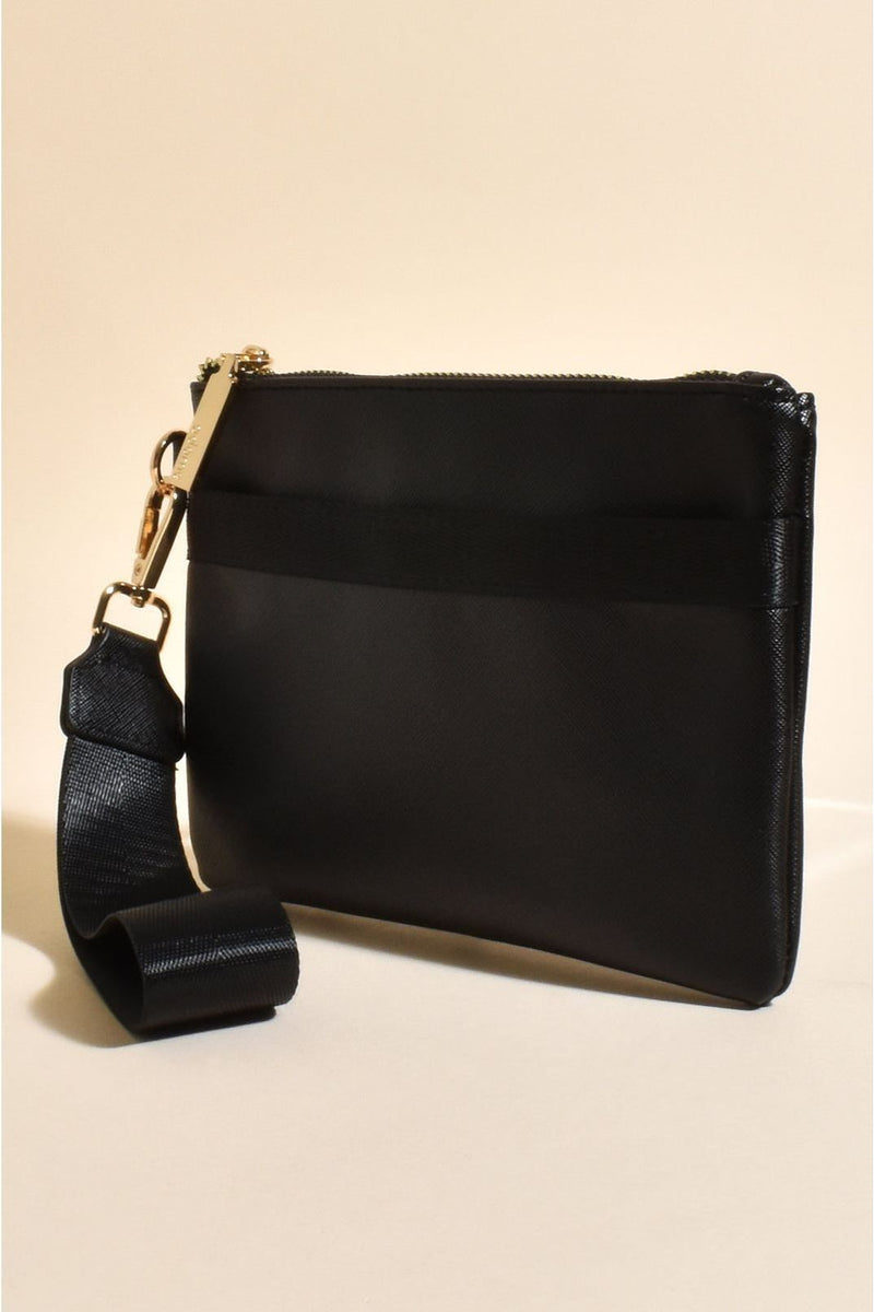 Blakely Web Trim Pouch Black