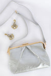Isabelle Framed Crossbody Bag Silver