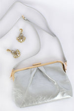 Isabelle Framed Crossbody Bag Silver