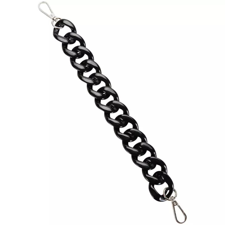Acrylic Chunky Chain Strap Black