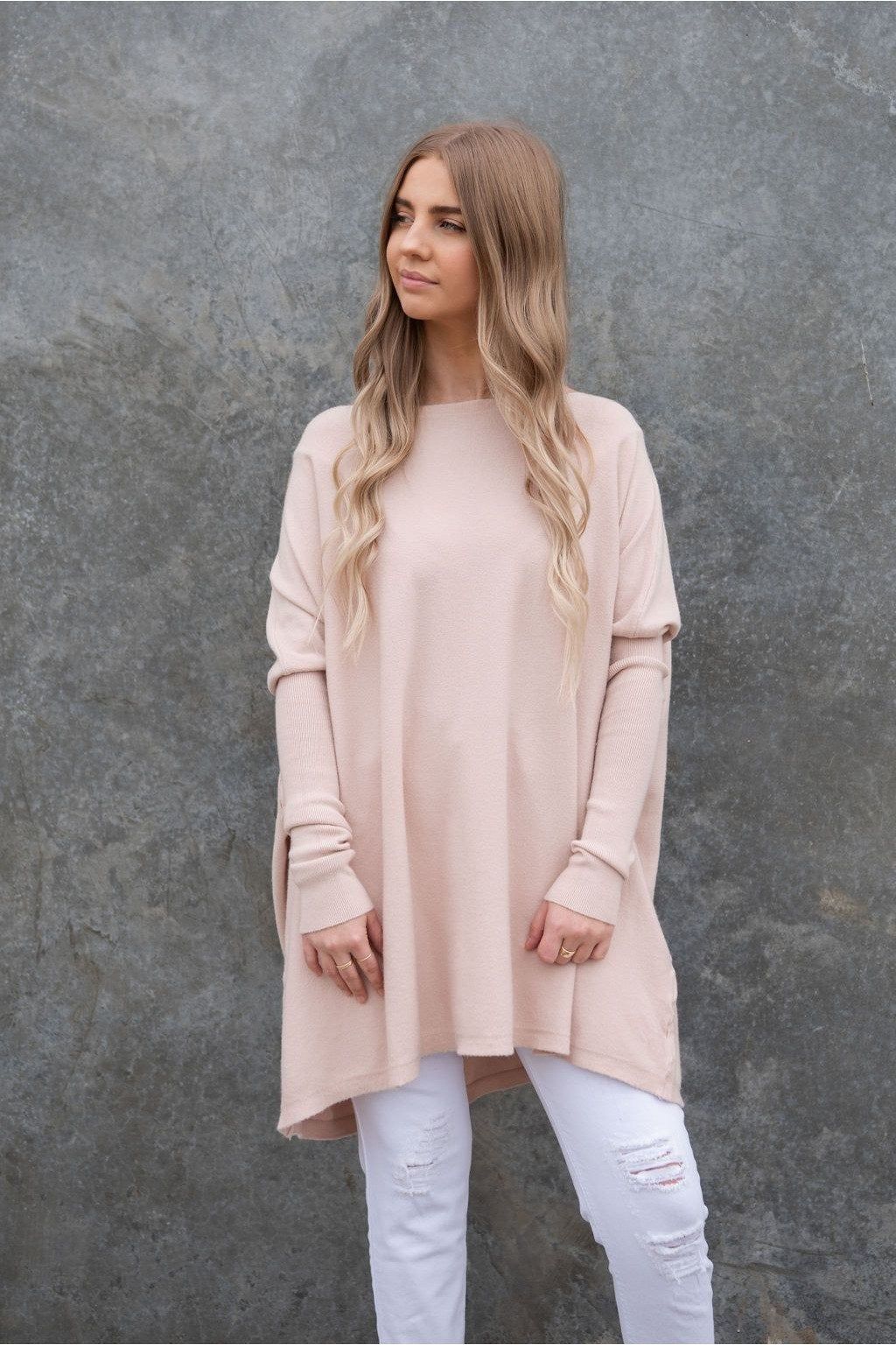 Aurora Knit Blush-Harper & Co Boutique