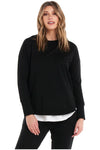 Lucy French Terry Sweat Black