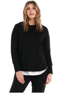 Lucy French Terry Sweat Black