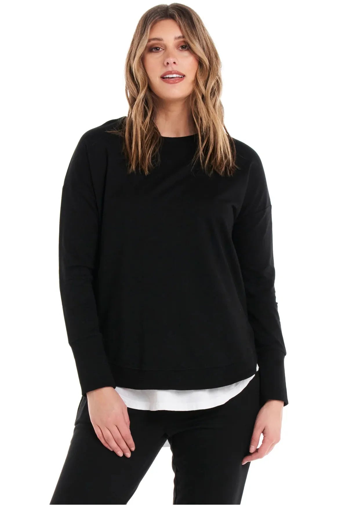 Lucy French Terry Sweat Black