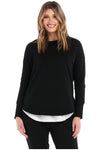 Lucy French Terry Sweat Black