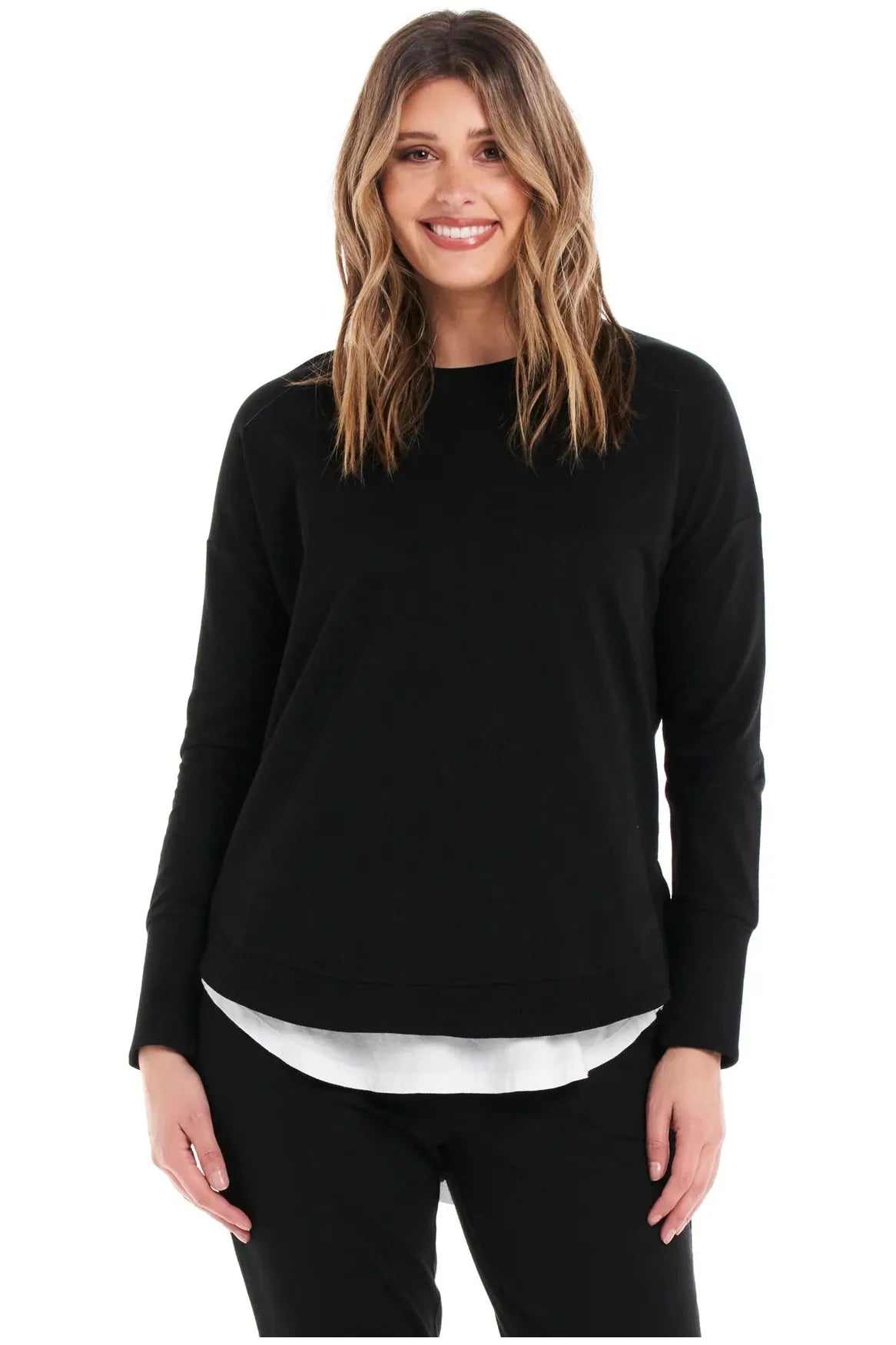 Lucy French Terry Sweat Black