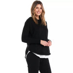 Lucy French Terry Sweat Black