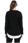 Lucy French Terry Sweat Black