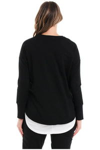 Lucy French Terry Sweat Black