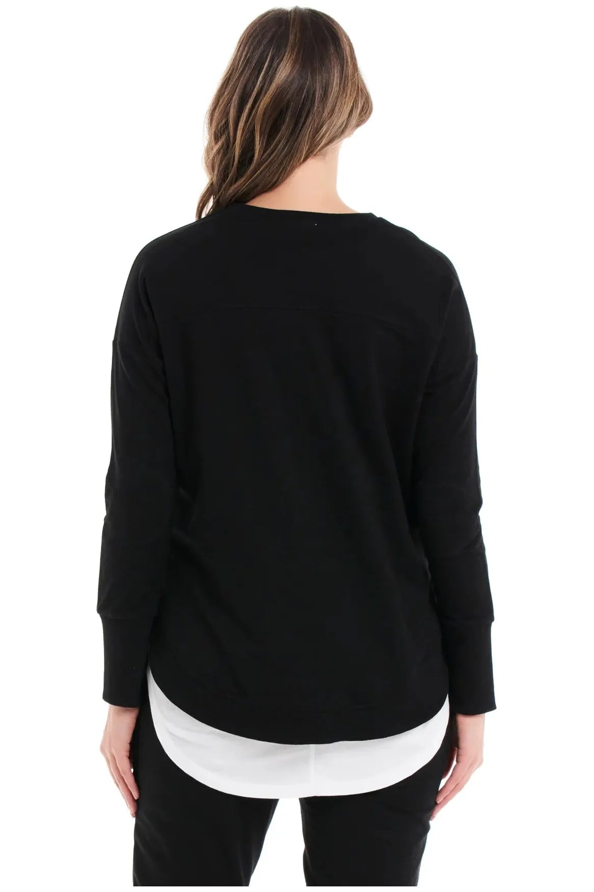 Lucy French Terry Sweat Black