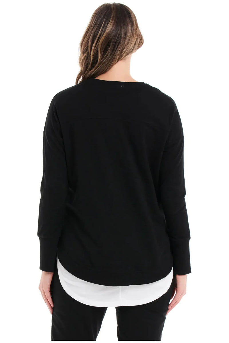 Lucy French Terry Sweat Black
