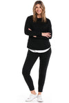 Lucy French Terry Sweat Black