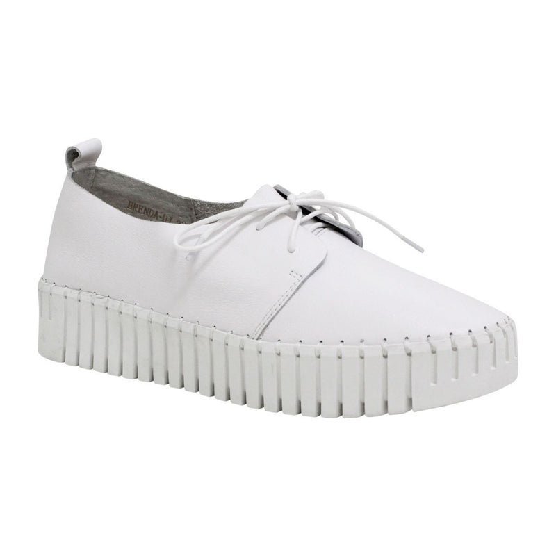 Brenda Leather Sneaker White