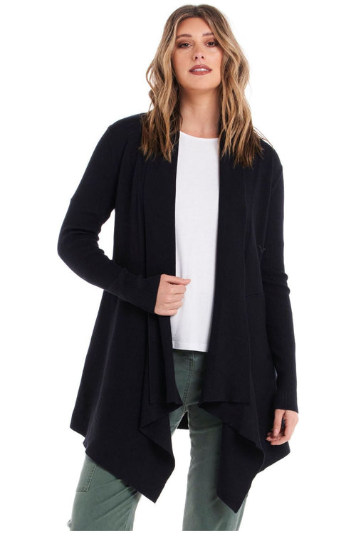 Alyssa Knit Cardigan Graphite Black