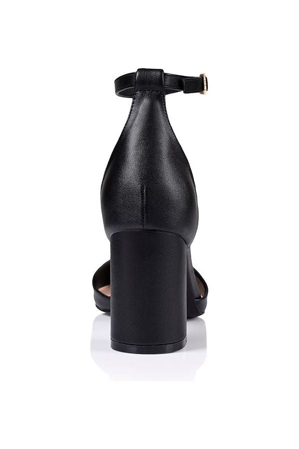 Enzo Heels Black Smooth